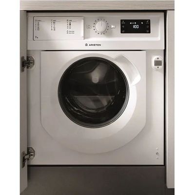 Ariston 7 Kg/5 Kg Fully Automatic Front Load Washer Dryer Combo 1200 RPM BIWDHL75128MEA White